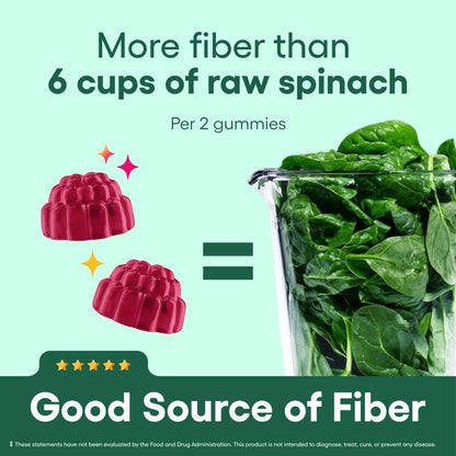 Fiber Gummies for Digestive Health Raspberry & Lemon