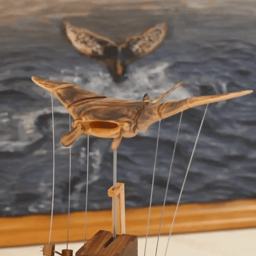 Handmade Wooden Manta Ray