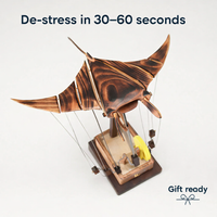 Handmade Wooden Manta Ray