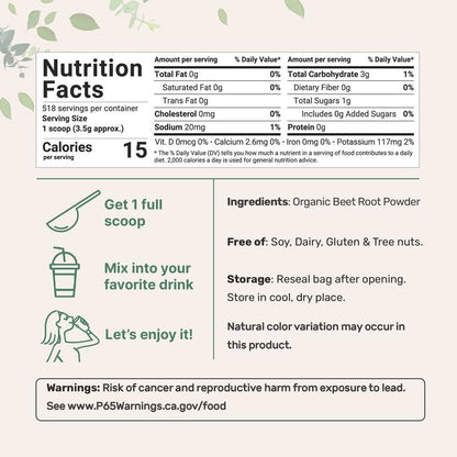 THE NITRIC OXIDE BEETROOT POWDER